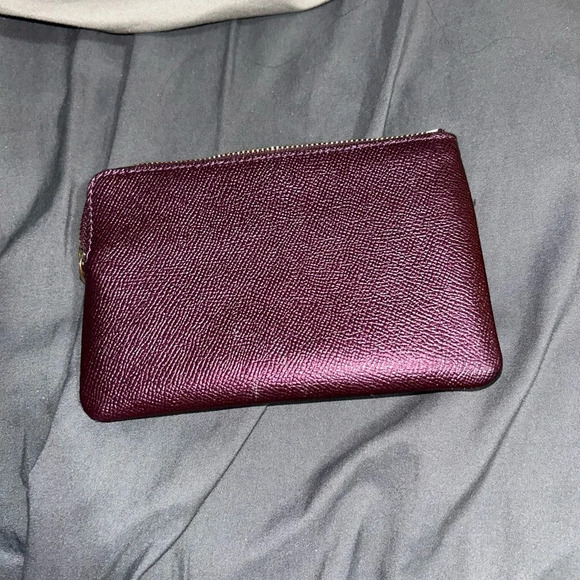 Coach purple corner zip wristlet - Picture 3 of 3